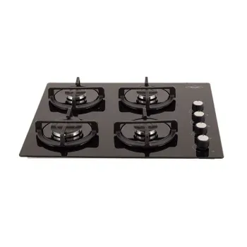 Estufa de Empotrar Haceb 4 Puestos 60x51 cm Gas Propano Cristal Negra_1